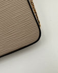 LOUIS VUITTON Epi Felicie Pochette Chain Wallet Galet