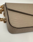 LOUIS VUITTON Epi Felicie Pochette Chain Wallet Galet