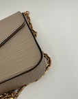 LOUIS VUITTON Epi Felicie Pochette Chain Wallet Galet