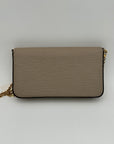 LOUIS VUITTON Epi Felicie Pochette Chain Wallet Galet