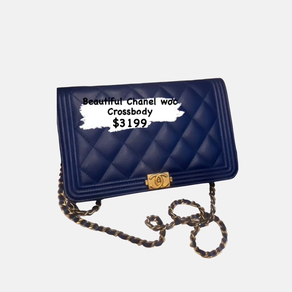 Chanel discount woc navy