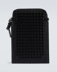 Christian Louboutin Empire Calfskin Spikes Loubilab Clutch Black