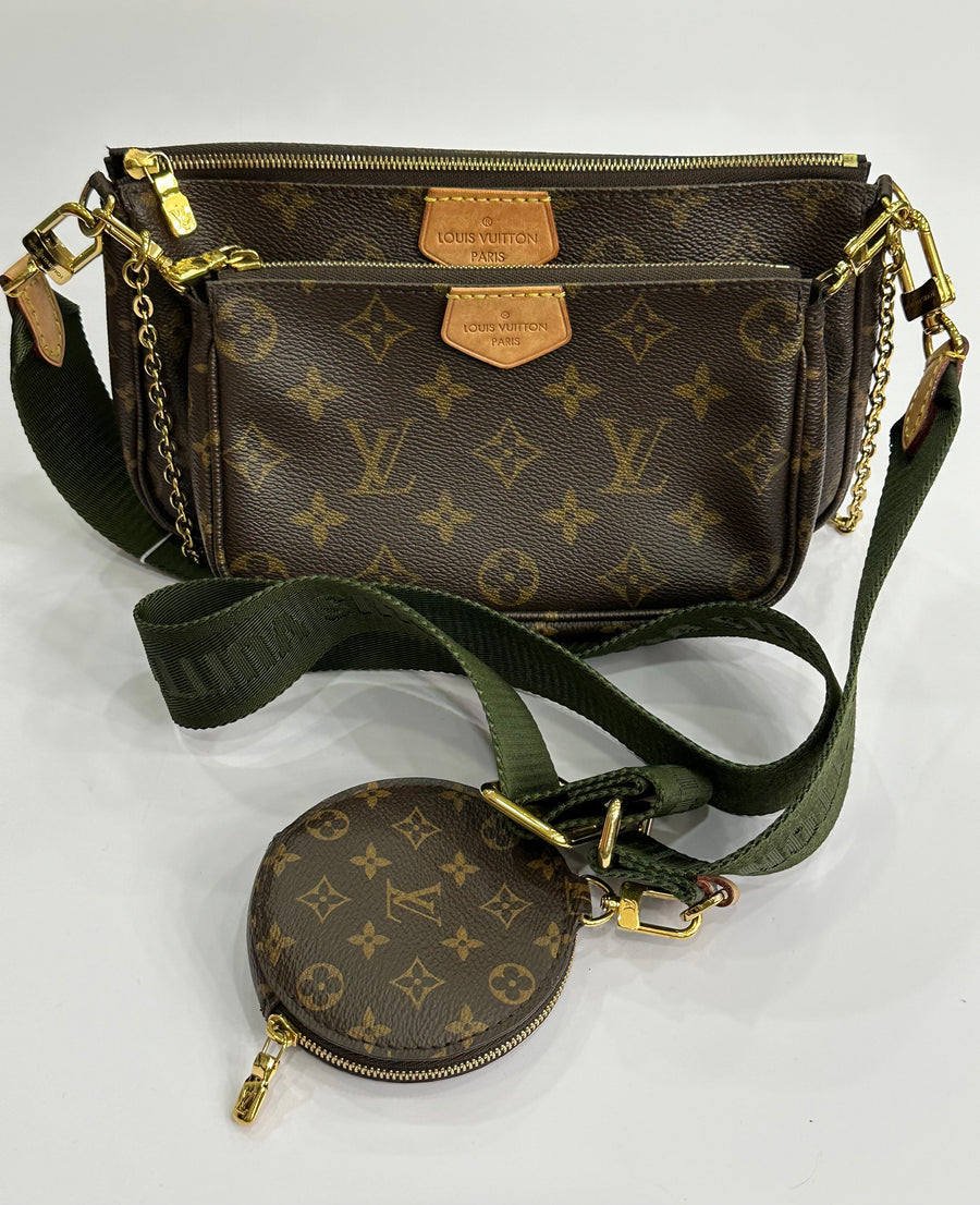 Louis Vuitton Multi Pochette Accessories Monogram Khaki