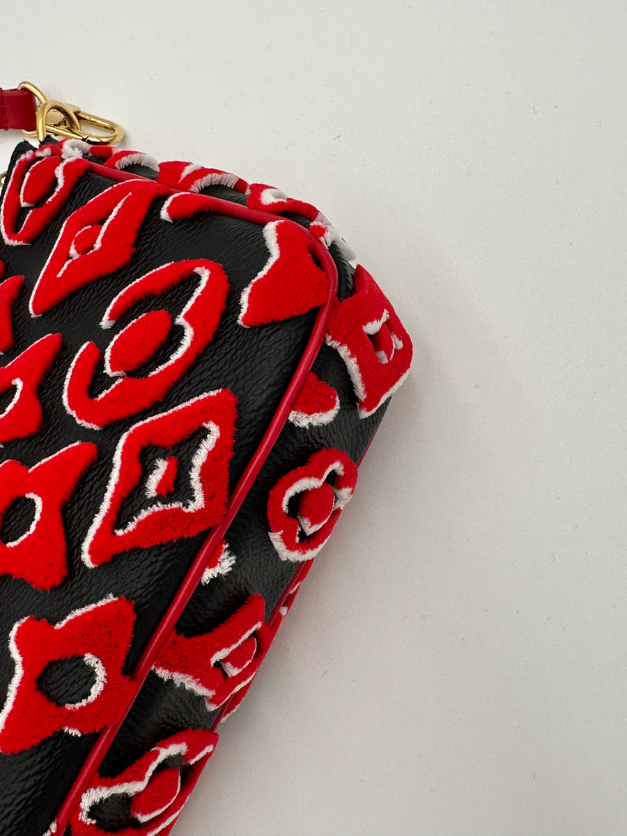 Louis Vuitton Pochette Accessoires NM Limited Edition Urs Fischer Tufted Monogram Canvas
