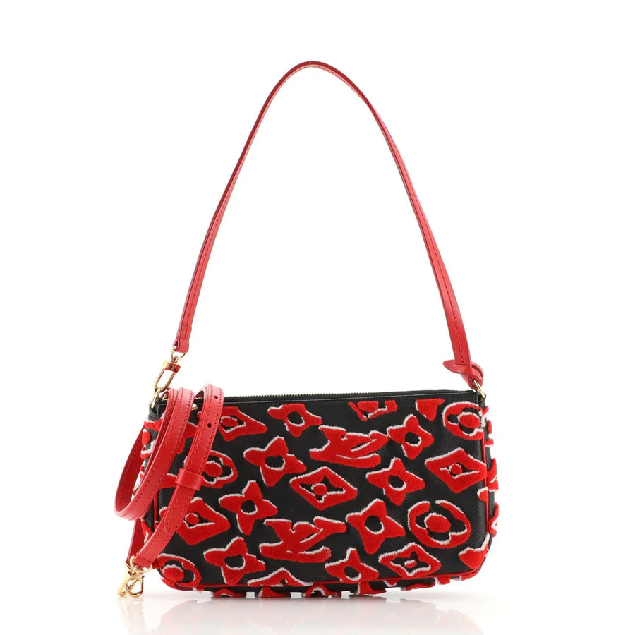 Louis Vuitton Pochette Accessoires NM Limited Edition Urs Fischer Tufted Monogram Canvas